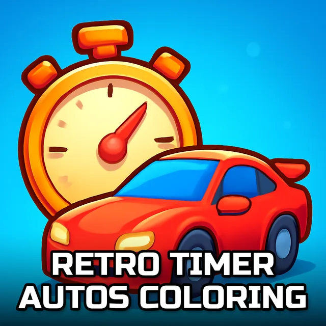 Retro Timer Autos Coloring - Time Trials game